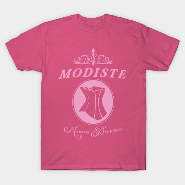 Modiste corset design, Madame Delacroix couturier to Bridgerton Society T-Shirt by YourGoods